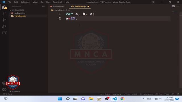 Learn How to Build Variables in Javascript Hindi / Urdu - Class 3 Part 2