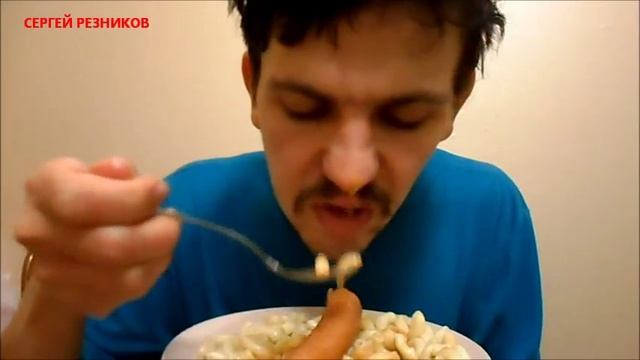 ОБЖОР сосиска с макаронами смотреть онлайн