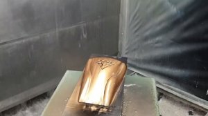 Лакирование эффекта металла с патиной на пластике