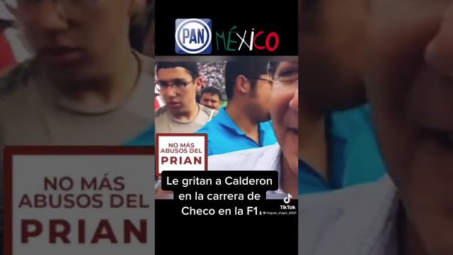 Le gritan a Felipe Calderón en Mónaco en la carrera de Checo Pérez