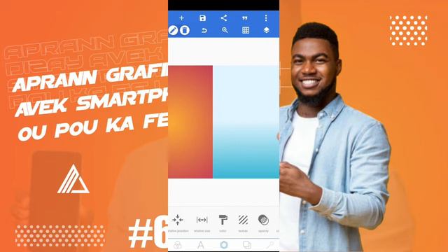 Aprann grafik dizay avèk smartphone ou pou ka fè lajan💵leson#6 смотреть онлайн