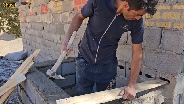 Nomadic life in Iran: building a small house for laying hens смотреть онлайн