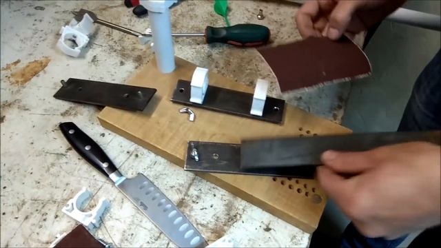 Самодельная ножеточка + виртуозное владение ножом