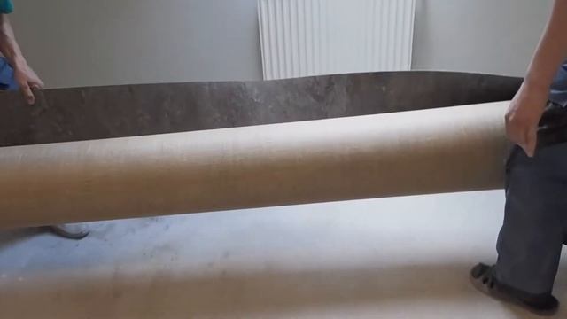 Укладка линолеума с заводом на стену - Forbo Marmoleum