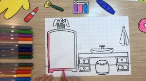 Идеи для бумажной уточки Лалафанфан. Ванная комната для дома из бумаги для уточки из тик тока.