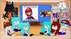 FNF and Julian react to Mario reacts Nintendo Memes. Thanks to @SMG4 getting a lot of subscribers.