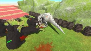 SPINOSAURUS OF EVOLUTION VS Trex Godzillas Dinosaur Jurassic Park 3 - Animal Revolt Battle Simulato