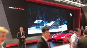 Ferrari 2017 Geneva motorshow exclusive VIP at the back