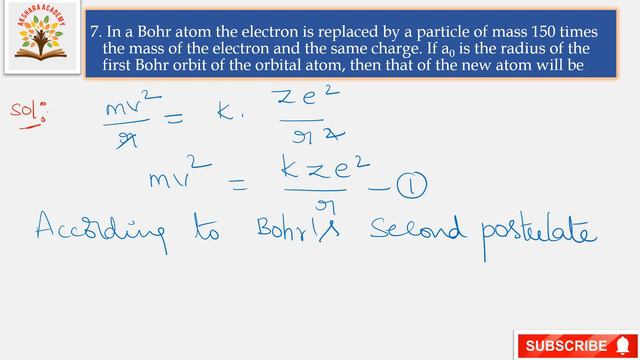 PROBLEMS ON BOHR'S ATOMIC MODEL | RADIUS OF BOHR ORBIT | ATOMS | NEET | JEE| CLASS 12 | PHYSICS смотреть онлайн