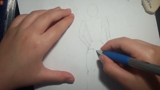 Рисуем тело в маделнам:аниме стиле смотреть онлайн