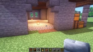 Большой средневековой дом в майнкрафте