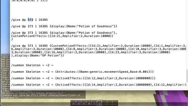 Tutorial: Custom potions using /give and /summon commands in minecraft 1.7 смотреть онлайн