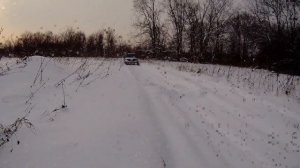 Нива по снегу на  резине Кама 515