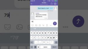 Выставление счета в Viber