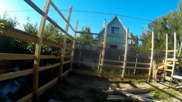 Каркасный деревянный гараж, день 4 смотреть онлайн