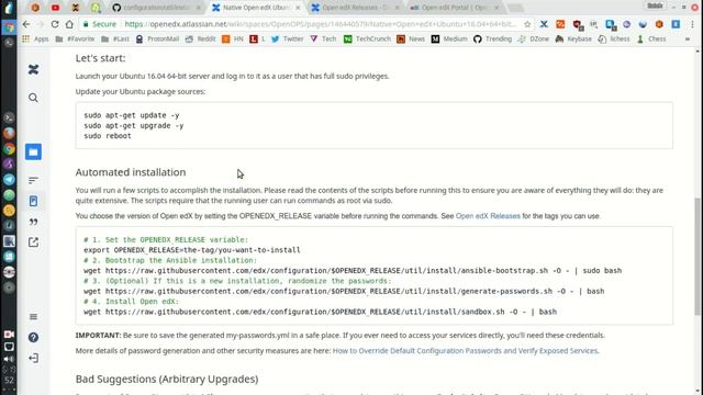 Installing Open edX - Ubuntu 16.04 смотреть онлайн