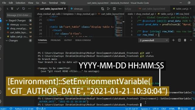 How to commit to a repository at an earlier date from Windows смотреть онлайн