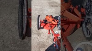 КОСИЛКА  САМОДЕЛЬНАЯ ПЕРВЫЙ  ПУСК  12 05 2017