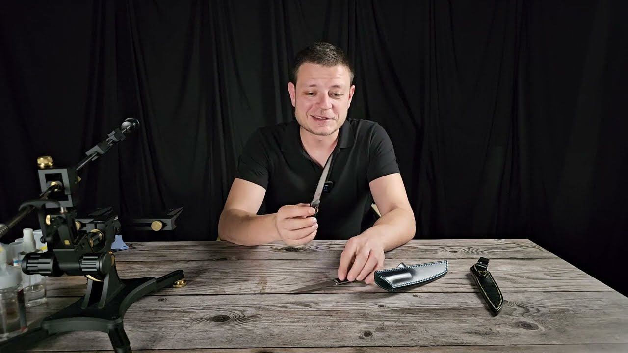 Заточка ножа "Тайпан" ZDP-189 от @strugunovknives, полировка, минимальный угол и всё такое смотреть онлайн
