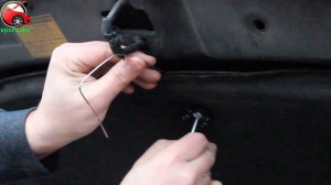 Установка упоров капота (амортизаторов) на Toyota Avensis t25 (www.upora.net)