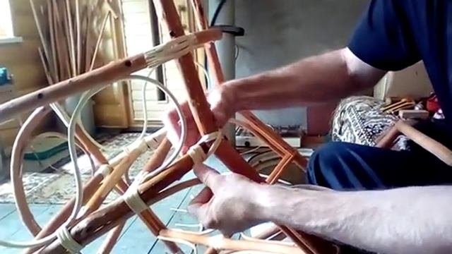 как сделать кресло качалка обматываем закрывашки и кресло часть 2 Сергей Николаевич