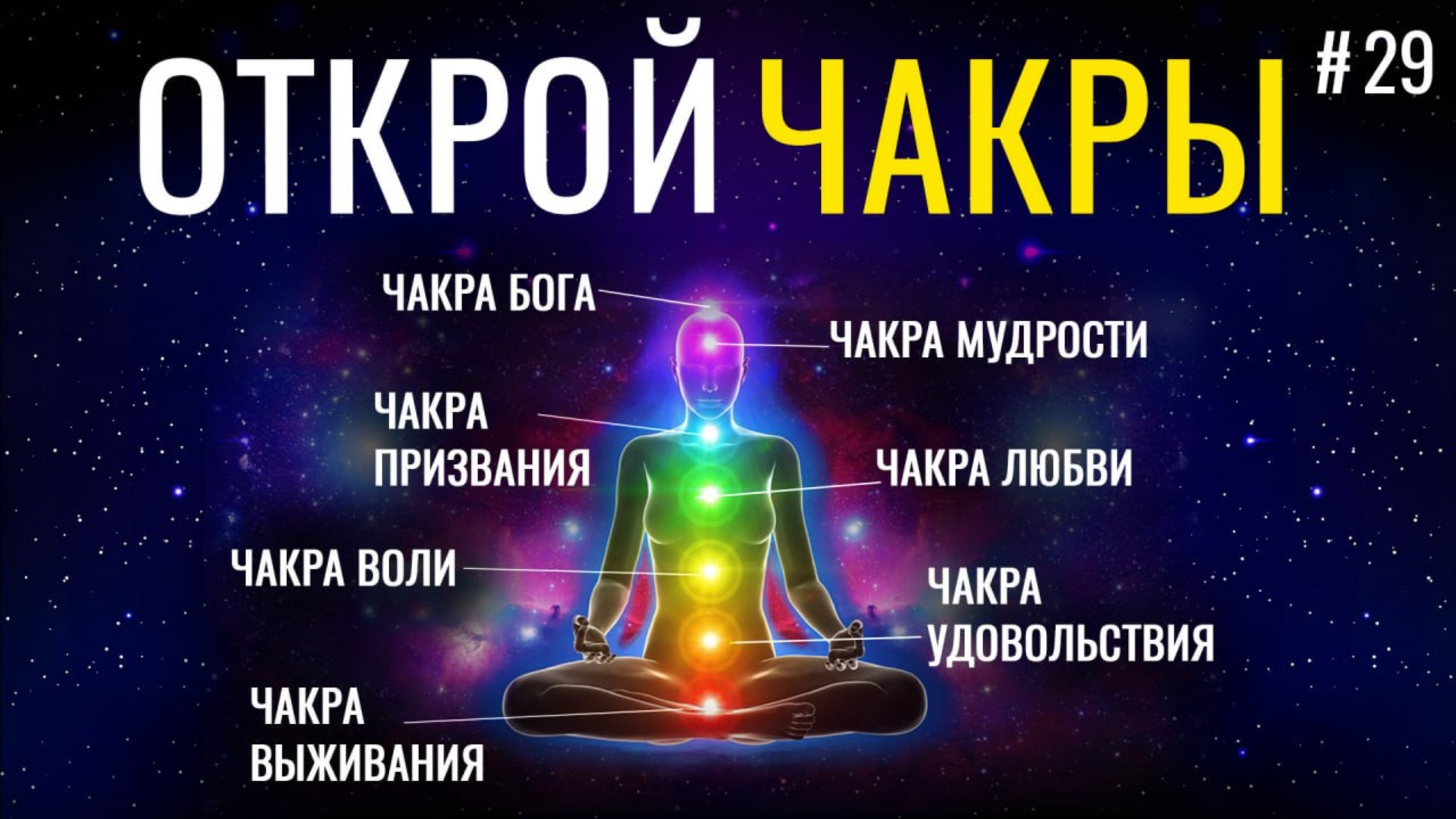 ОТКРОЙ чакры для ПОЛНОЦЕННОЙ жизни - самое главное о чакрах!