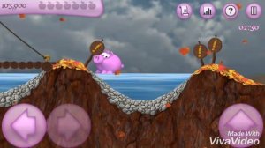 Let's play Piggly level 22 Downhill Puzzles Прохождение игры Поросёнок уровень 22 все секреты