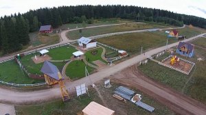 Облет дачного поселка Бережки.