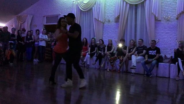 Kizomba, L'ANGE NOIR & ELODIE, Saint-Petersburg, Sweet afro weekend, 2017 смотреть онлайн