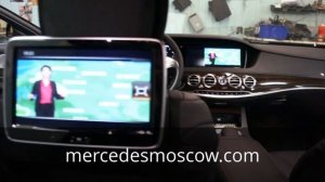 ТВ ТЮНЕР + ПОДКЛЮЧЕНИЕ К ЗАДНИМ МОНИТОРАМ. MERCEDES S-CLASS W222