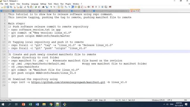 Software release using repo command смотреть онлайн
