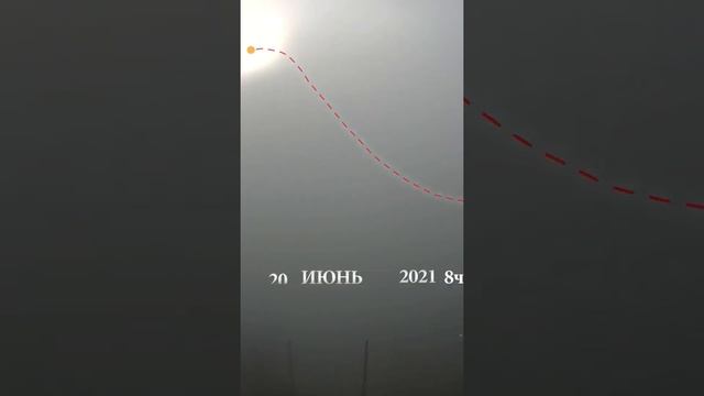 Движение солнца в течение года за 1 минуту | The movement of the sun during the year in 1 minute
