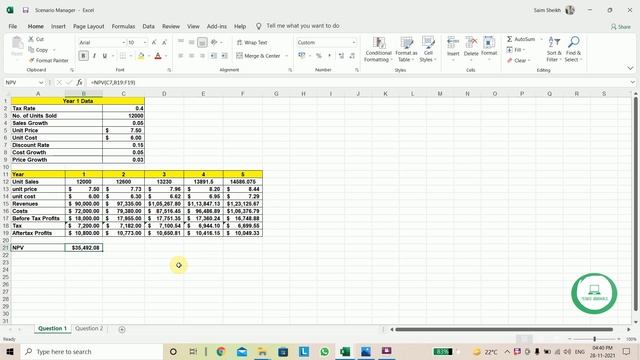 Excel What-If Analysis: How to Use the Scenario Manager II Scenario Manager in Excel Full Tutorial