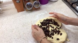 Потрясающее Песочное Печенье с изюмом. Üzümlü bisküvi.