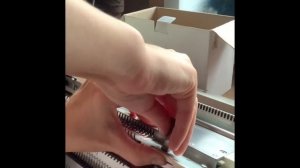 Установка второй фонтуры Silver Reed SK280/SRP60N