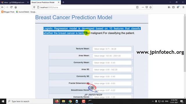 Prediction of Breast Cancer using Machine Learning | Python Final Year IEEE Project