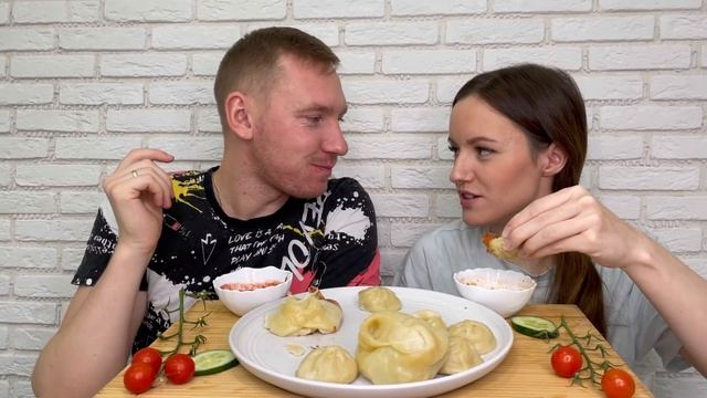 МУКБАНГ МАНТЫ ДОМАШНИЕ ХИНКАЛИ ответы на вопросы рецепт говядина овощи MUKBANG HOMEMADE MANTA RAYS
