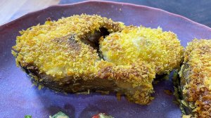 Это Топ!!! Рыба жареная с хрустящей корочкой и супер гарнир из гуакамоле.