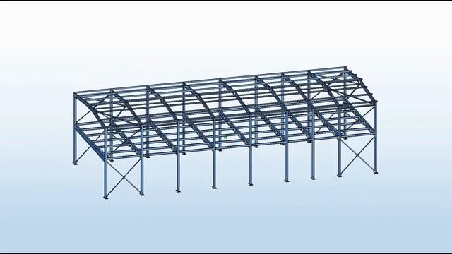 Проект типового каркаса здания из прокатных двутавров с пролетами 6, 9, 12, 18 м смотреть онлайн