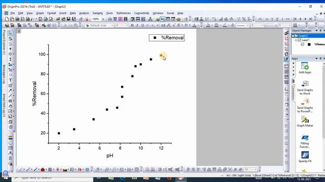 How to add error bars in origin graph