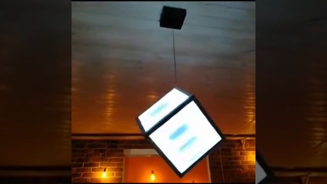 Светодиодный светильник своими руками.Дизайнерский светильник.Зеркало с подсветкой.Светодиодный куб смотреть онлайн