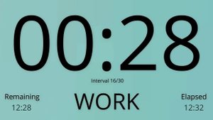Tabata Timer 30/20 - HIIT Timer 30/20 - Interval Timer 30/20 ( without music )