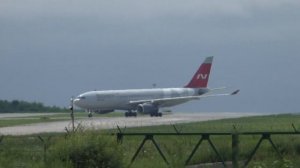 Airbus A330-200 Nordwind Airlines. Красивая посадка во Владивостоке.