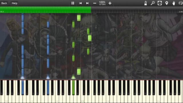 【Danganronpa V3: Killing Harmony】Living in Lazy Parallel World「Piano Cover (Synthesia)」 смотреть онлайн