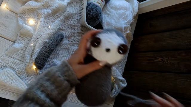 Плюшевый Ленивец связанный крючком . Быстрый обзор. #crochetpattern #amigurumi  #crochettutorial