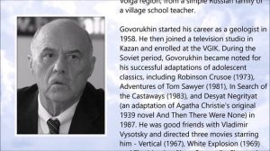 Stanislav Govorukhin ● A Simple Tribute