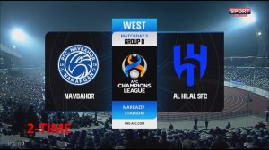 Навбаҳор (Наманган) Ал-Ҳилол (СА) иккинчи тайм 28.11.2023 йилдаги ўйин