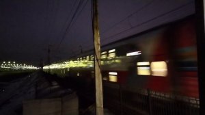 чс200-009 с двухэтажным поездом на ст.сортировочная
