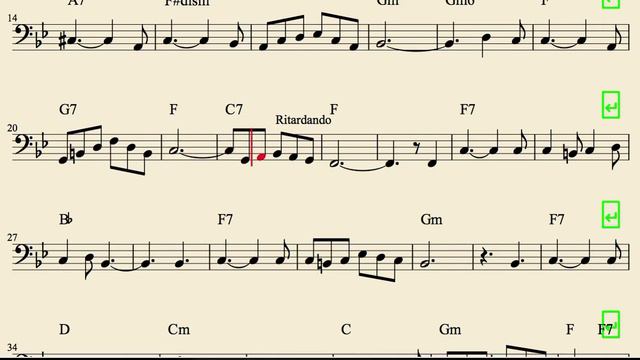 Ave María Partitura de Chelo y Fagot con acordes смотреть онлайн