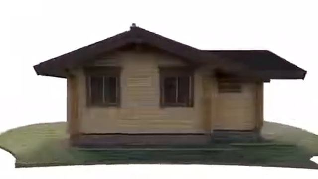 Одноэтажный дом из бруса смотреть онлайн